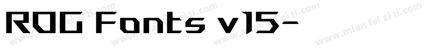 ROG Fonts v15字体转换